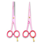 Clean Barber Kit with Pink 6-Inch Scissors